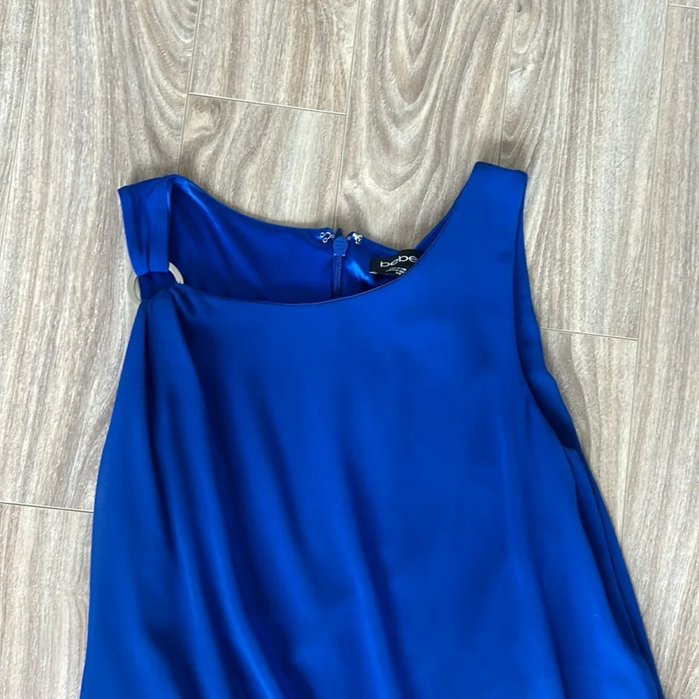 bebe royal blue dress Flowy Mini dress